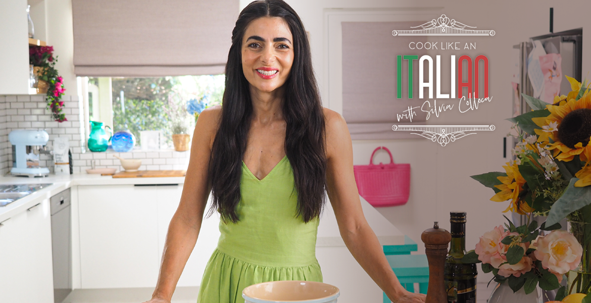 Silvia Colloca in her kitchen