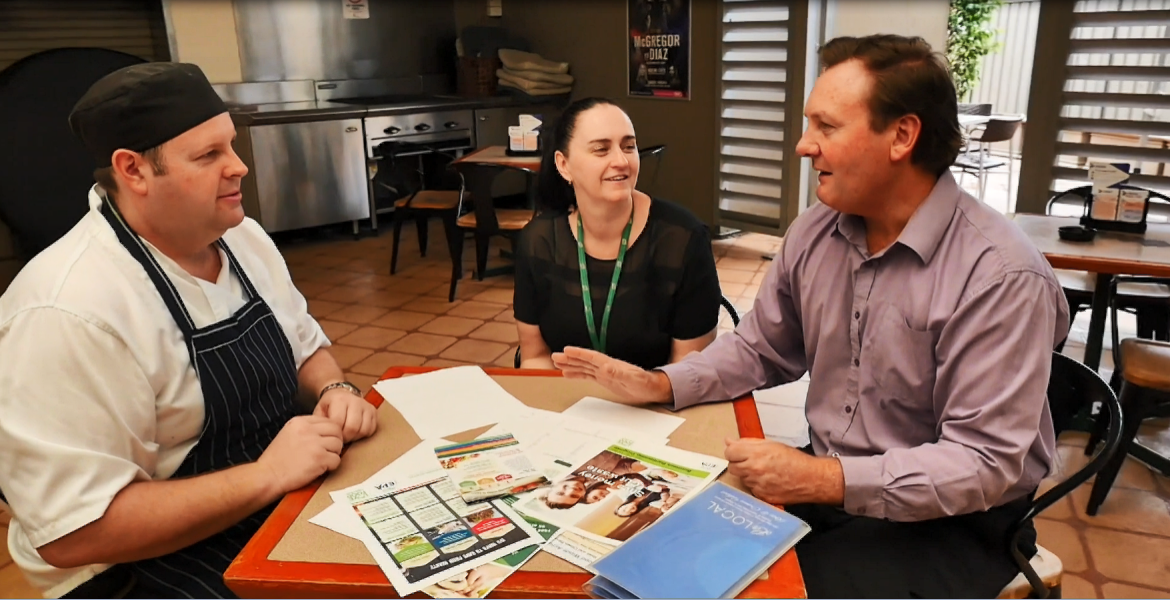 Rose & Crown staff doing a food waste review