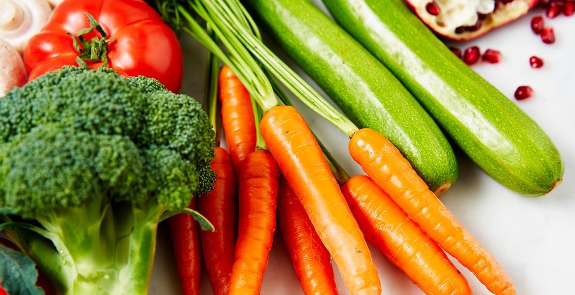 selection of spring vegetables